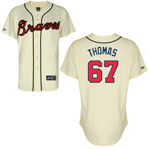 Ian Thomas #67 mlb Jersey-Atlanta Braves Women's Authentic Alternate 2 Cool Base Baseball Jersey